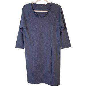 Orvis blue sweatshirt dress, cotton. Size S.